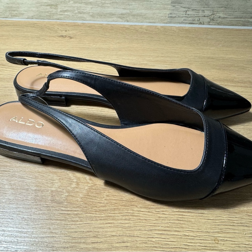 ALDO Women's Black Slingback Flats
